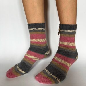 Vilnonės kojinės „Pink Mist"