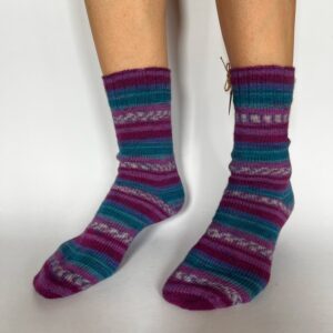 Vilnonės kojinės „Grape Juice"