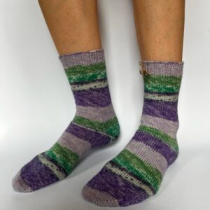 Vilnonės kojinės „Grape Lime"