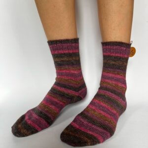 Vilnonės kojinės „Caramel Rose"